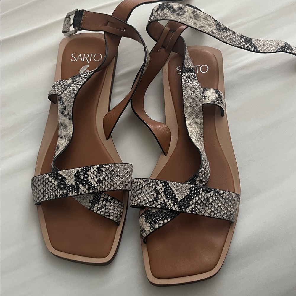 SARTO By Franco Sarto Snake Print Sandals